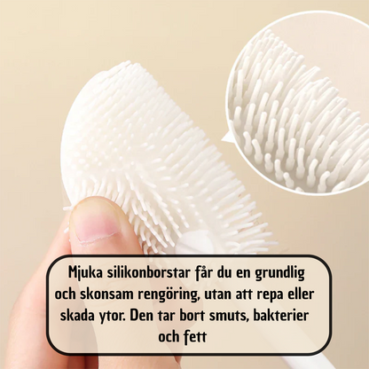 Silikonflaskborste – Hygienisk & Flexibel Rengöringsborste för Flaska, Nappflaska & Termos