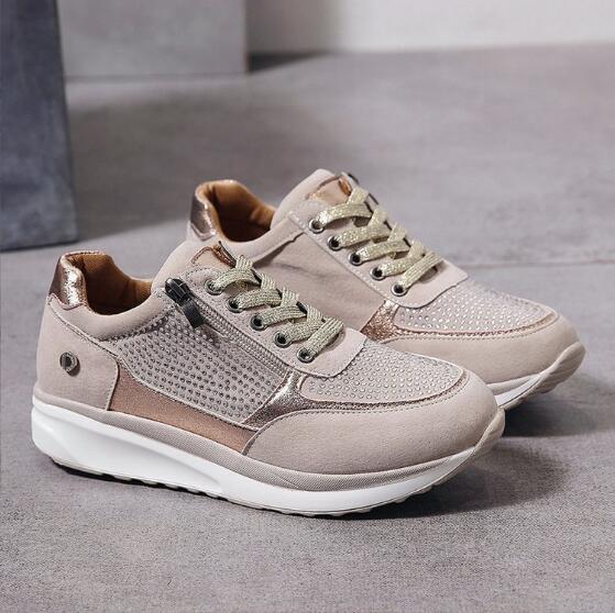 Ortopediska Andningsbara Sneakers med Dragkedja