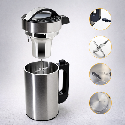 Sojamjölksmaskin 800W – Gör egen växtmjölk, havremjölk & smoothie hemma