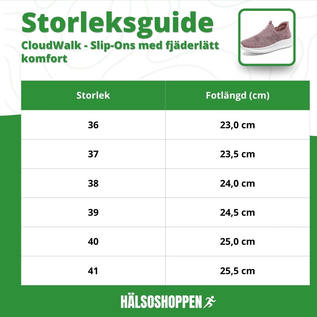 CloudWalk - Slip-Ons med fjäderlätt komfort