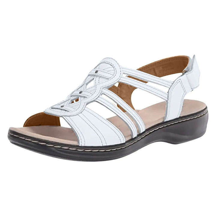 "Svarta dam sandaler med ergonomisk fotvalvstöd, lätta material, stilren design, mångsidiga för alla tillfällen."
