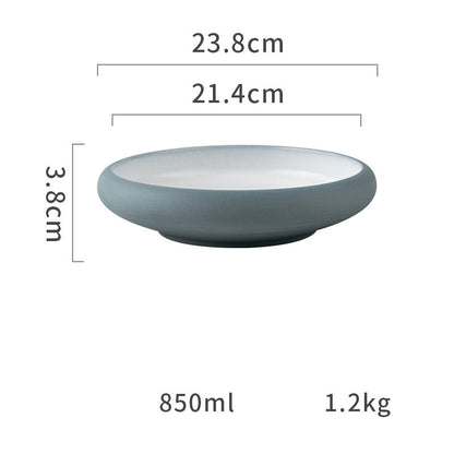Keramik Tallrik – Matt färgad yta – Ugnsfast & diskmaskinssäker – 15/20/24 cm – Tygform-serien