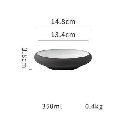 Keramik Tallrik – Matt färgad yta – Ugnsfast & diskmaskinssäker – 15/20/24 cm – Tygform-serien
