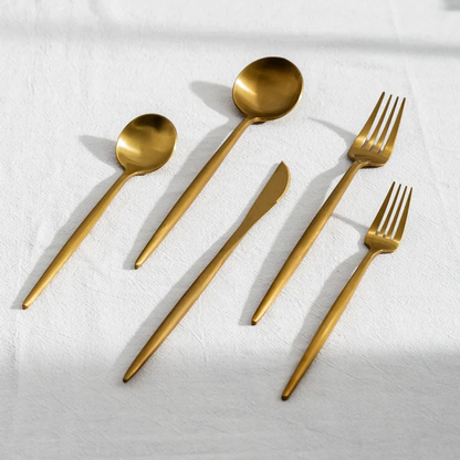 Bestickset i Rostfritt Stål – 24 Delar | Elegant och Tidlös Design