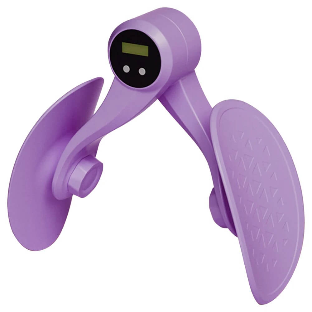 SlimTone – Bäckenbottentränare och Innerlårstränare med Motstånd | Effektiv Träning för Ben, Höfter och Armar-Exercise Bands & Loops-BB-Lila-Med disk-Hemnix
