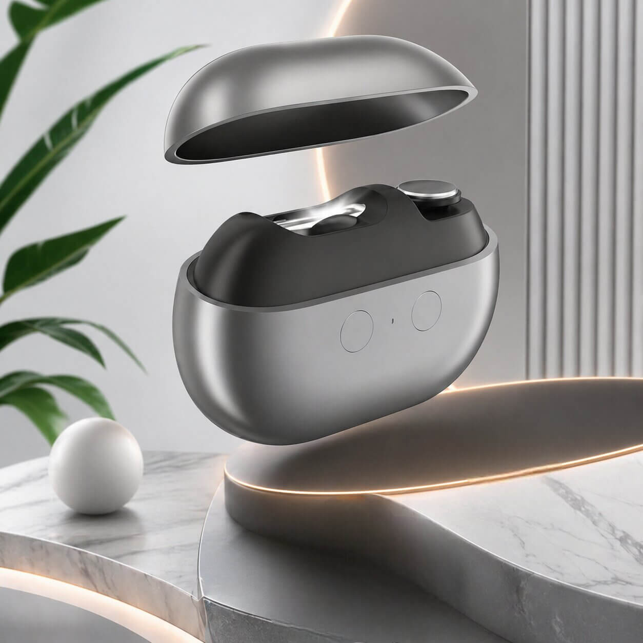 Nagelklippare med LED ljus | Elektrisk nageltrimmer för tånaglar | Klippglöd