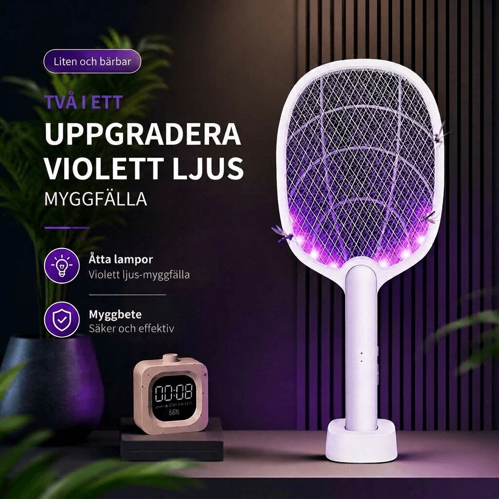 Elektrisk uppladdningsbar myggsmälla | Stötvakt