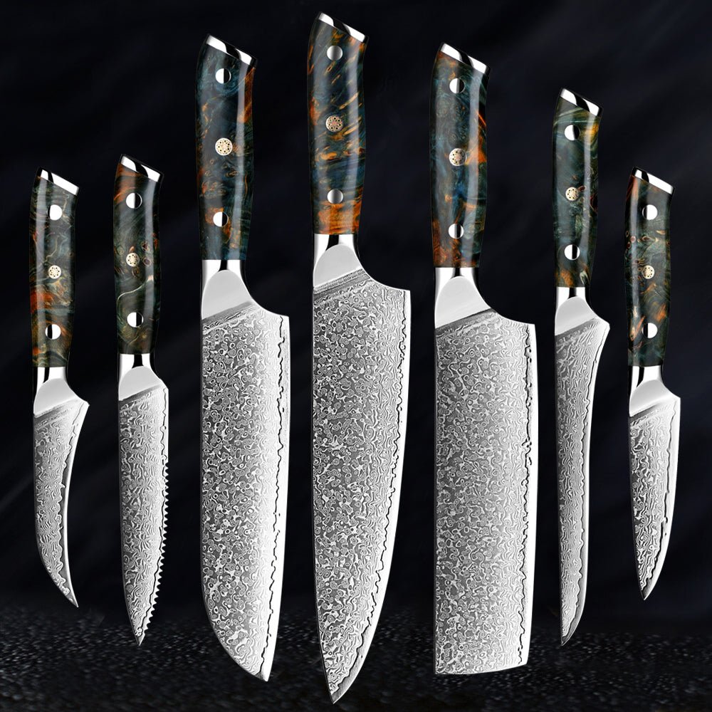 Japanskt damaskusknivset – KairoBlade
