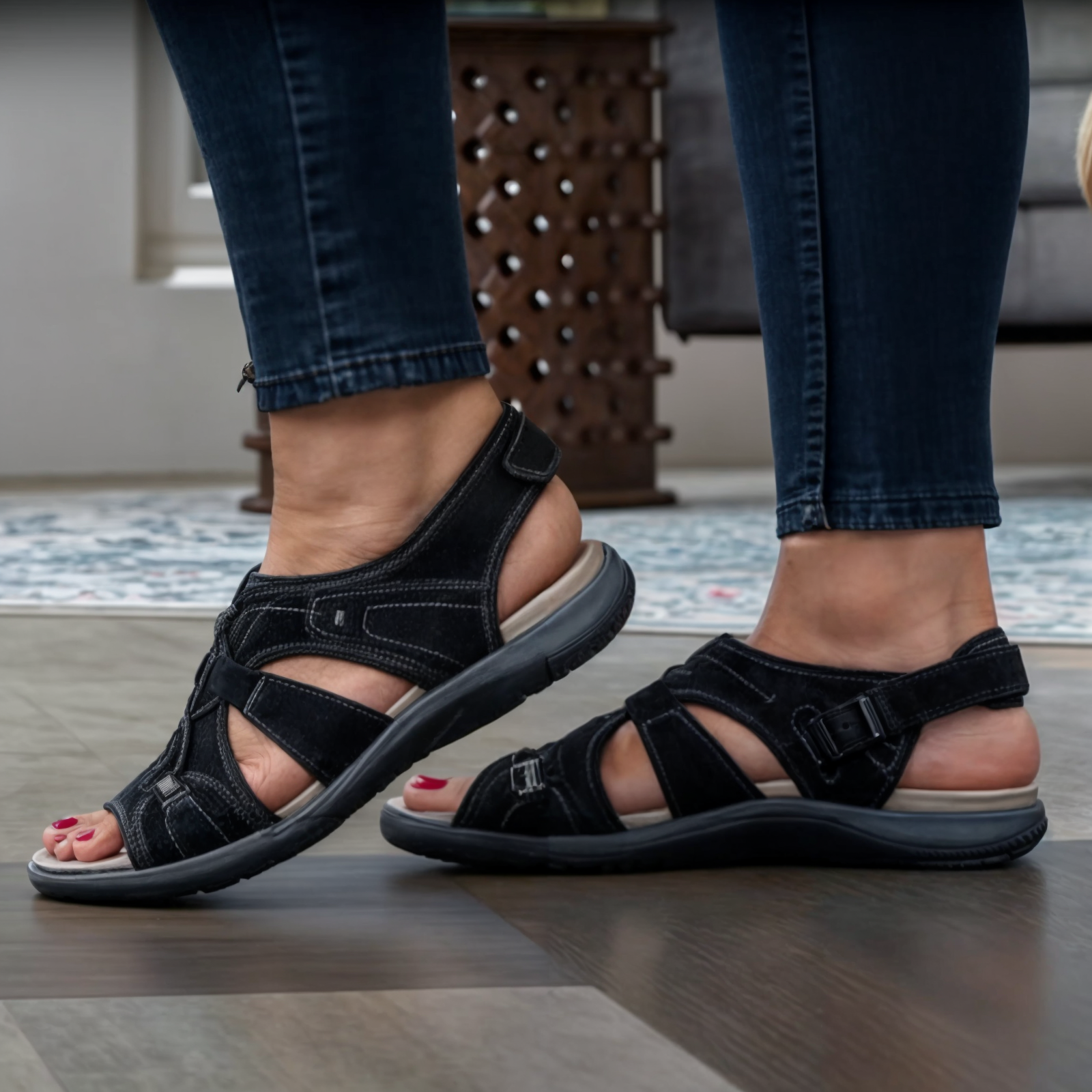 Sandaler med rund öppen tå-Shoes for Women-Hemnix-Hemnix