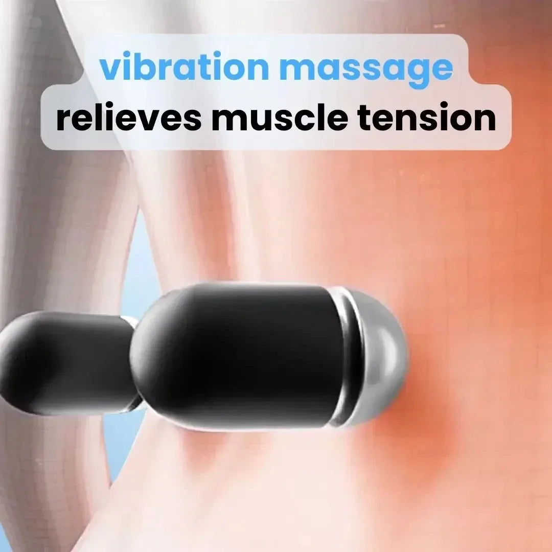 Ryggsmärtor Massörer med Värme & Vibrationsmassage, Ryggstöd för Ischias Lindring, Lumbal Smärta & Hållningskorrektion – 3-i-1 Hemmabehandling
