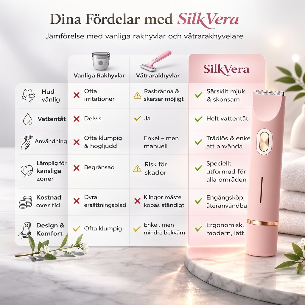 Elektrisk intimtrimmer | SilkVera