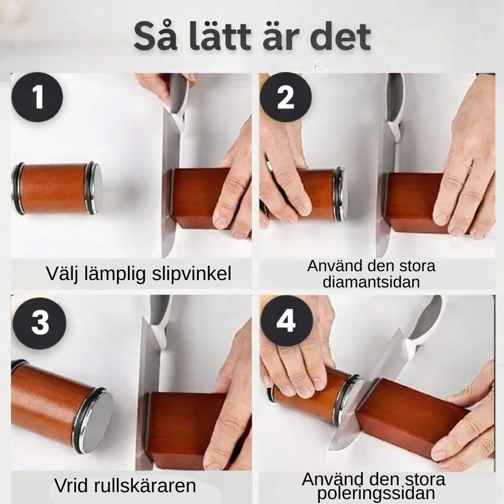 Knivslip | Rullande knivslip med magnet | Diamantslipning | Vässa
