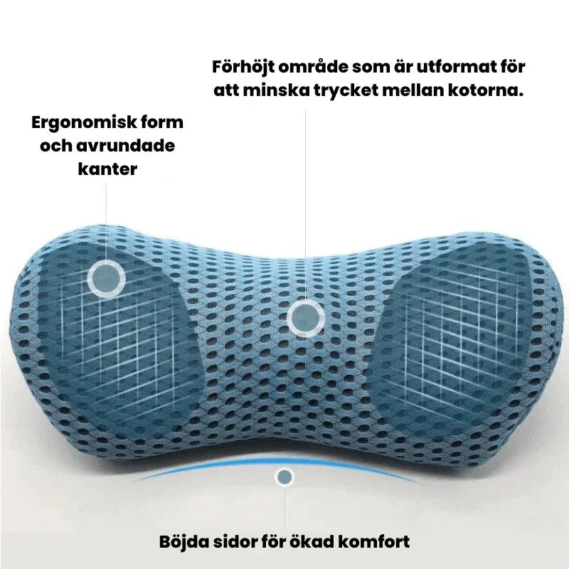 KomfortKudde – Ländryggskudde i Minnesskum för Dagligt Bruk
