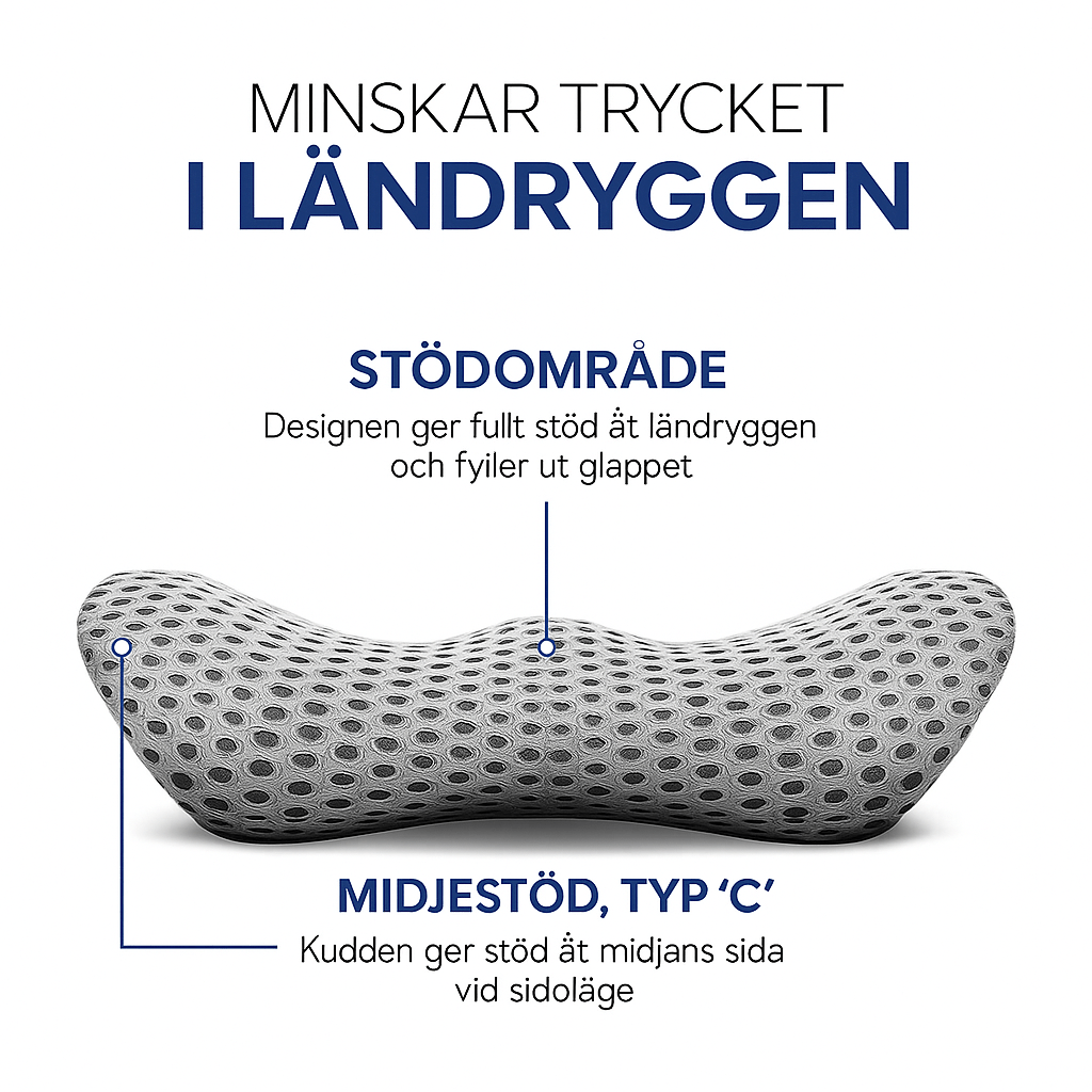 Ländryggskudde (minnesskum)