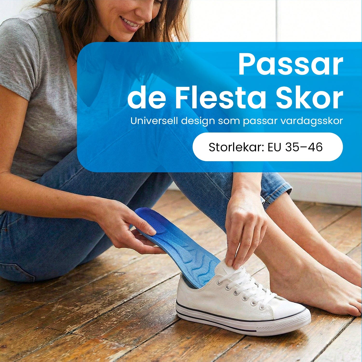 4D stötdämpande inläggssulor