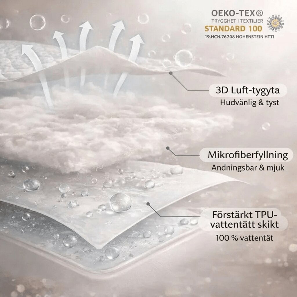 Madrasskydd vattentätt | Dra på lakan skydd | Andningsbart sängskydd | Lakanro