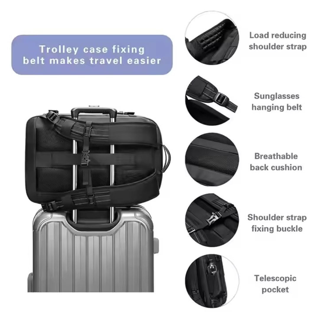 Vakuum Researransryggsäck – Smart Packning, Maximalt Utrymme Carvallo