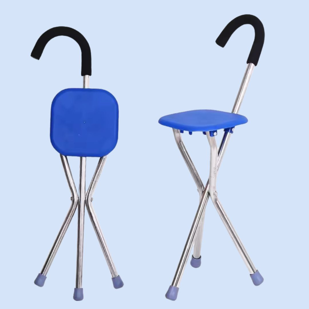 CrutchSeat - Hopfällbar pall för komfort - lätt och bärbar