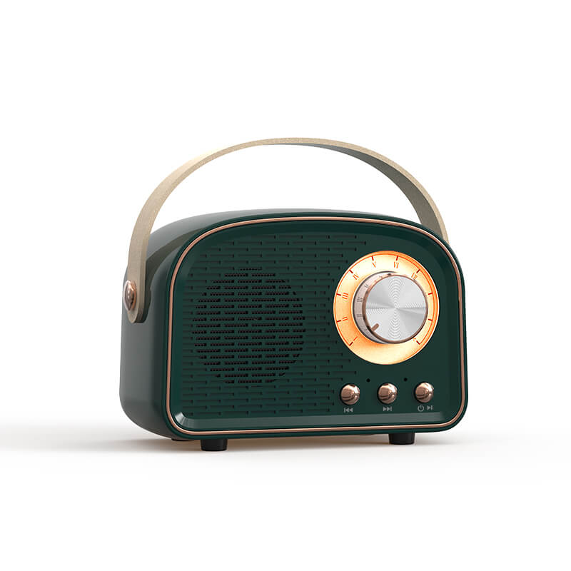 Bluetooth Högtalare Retro Trådlös Bärbar Radio Carvallo