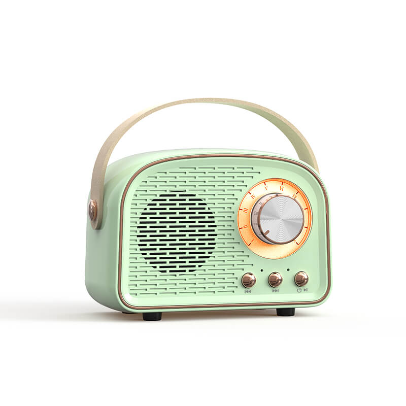 Bluetooth Högtalare Retro Trådlös Bärbar Radio Carvallo