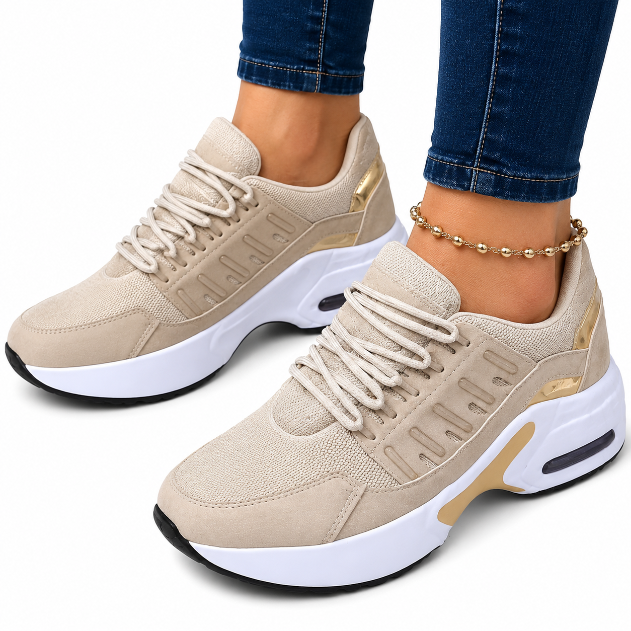 Halkfria ortopediska Arch Support Shoes
