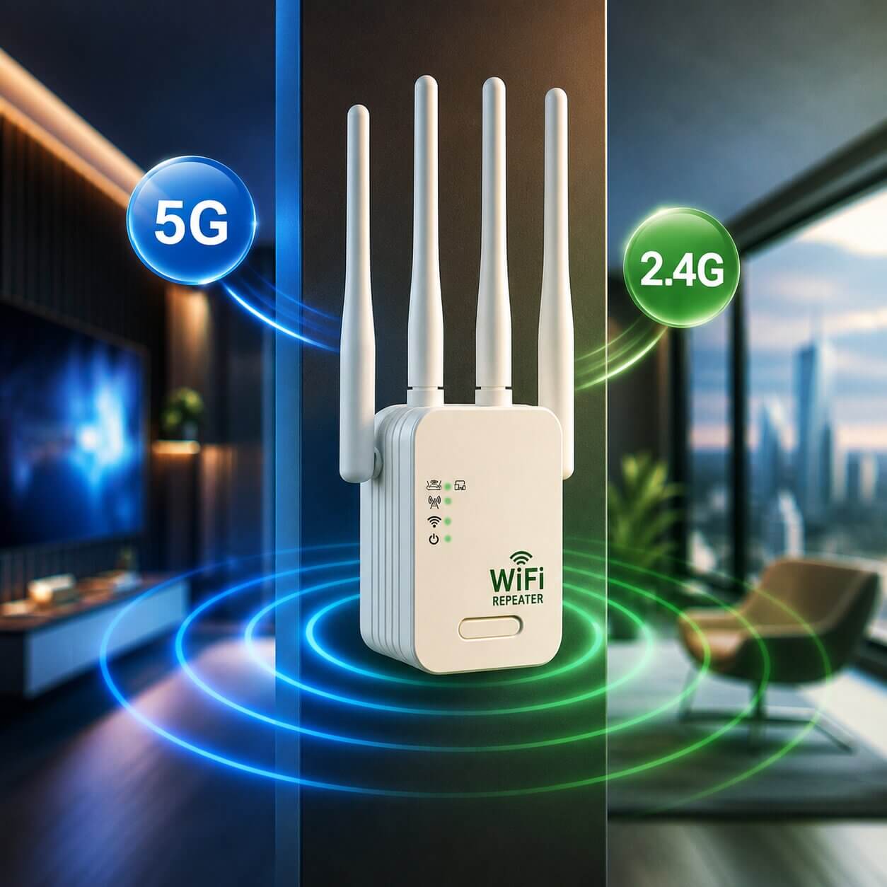 Wifi förstärkare | Wifi repeater för inomhus- och utomhusbruk | Wifi extender | Räckviddö