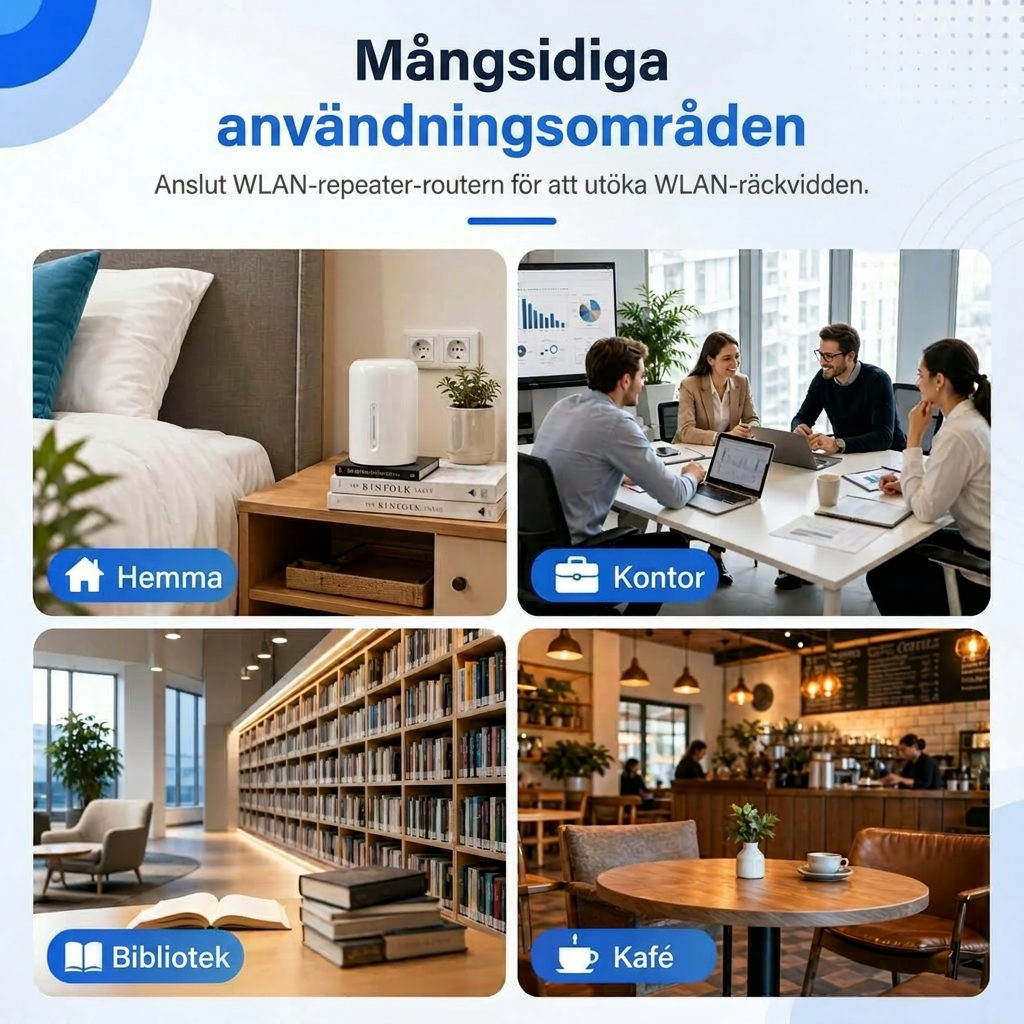 Wifi förstärkare | Wifi repeater för inomhus- och utomhusbruk | Wifi extender | Räckviddö