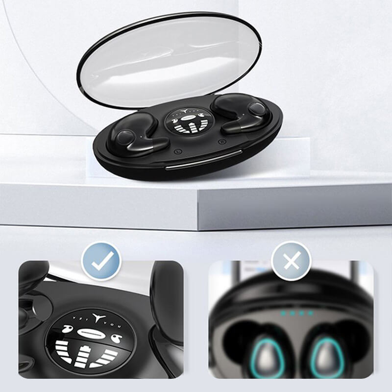 Silentone Osynliga Sovehörlurar Trådlösa | Bluetooth 5.3 | Brusreducering & IPX5 Vattentåliga | 24h Batteritid