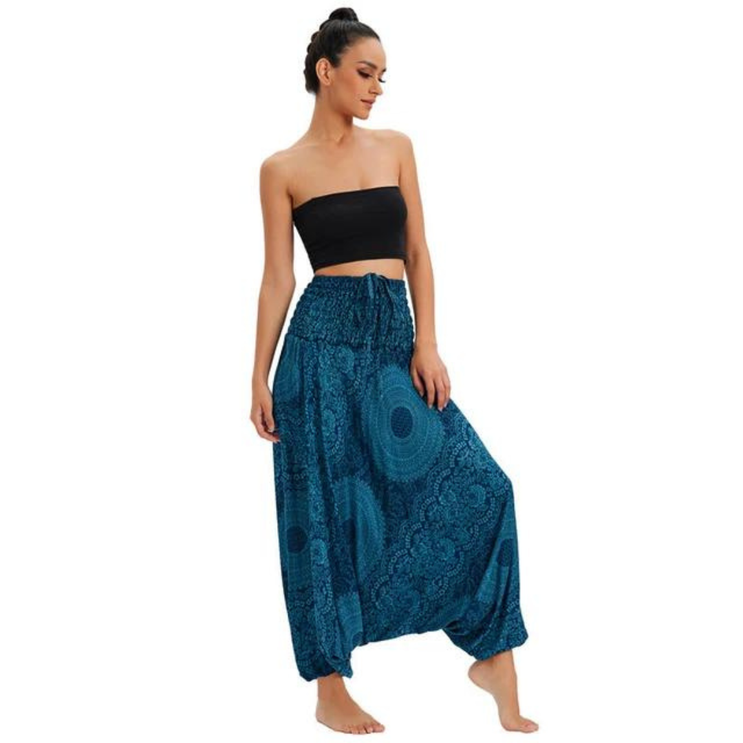 Bohemiska Yogabyxor-Clothes for women-Hemnix-Blå-Hemnix