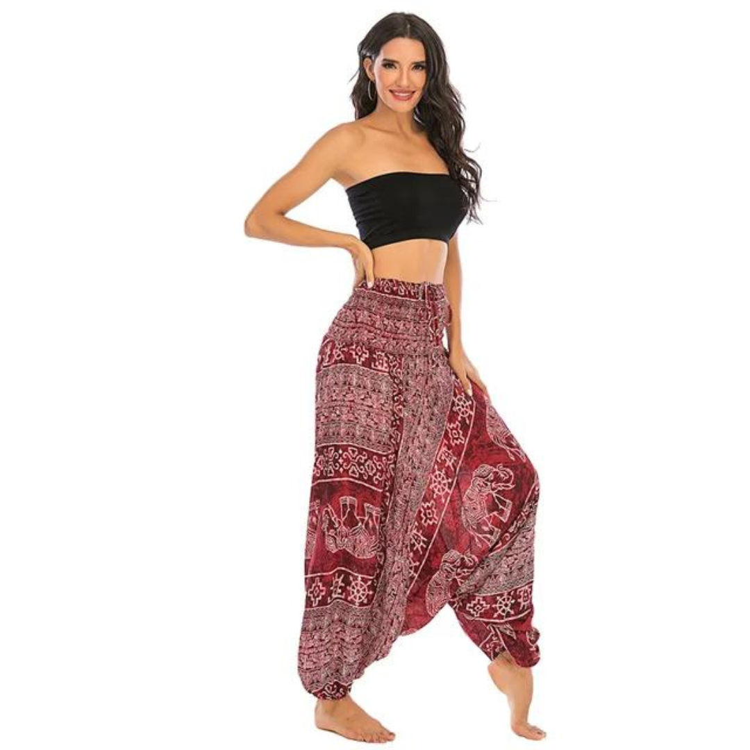 Bohemiska Yogabyxor-Clothes for women-Hemnix-Rosa-Hemnix